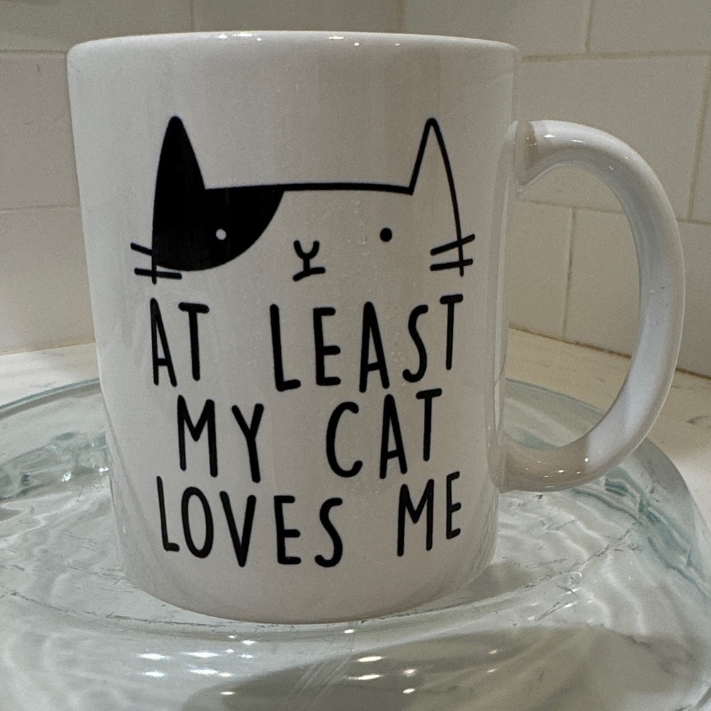 Cat Mug “At Least My Cat Loves Me” - Picture 5 of 7